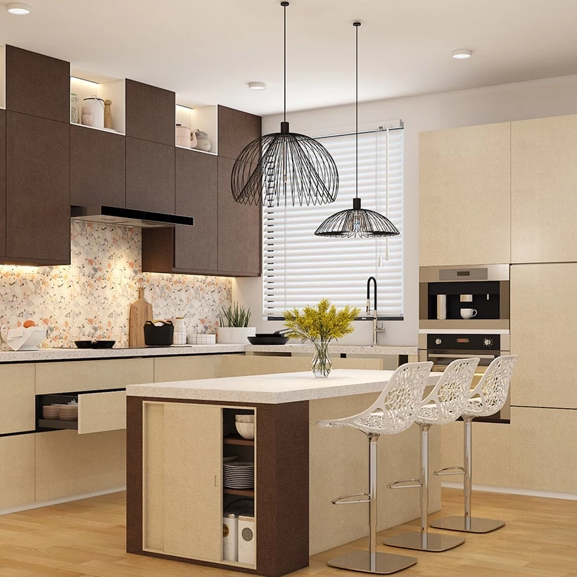 l-shaped-kitchen-island-with-sliding-doors